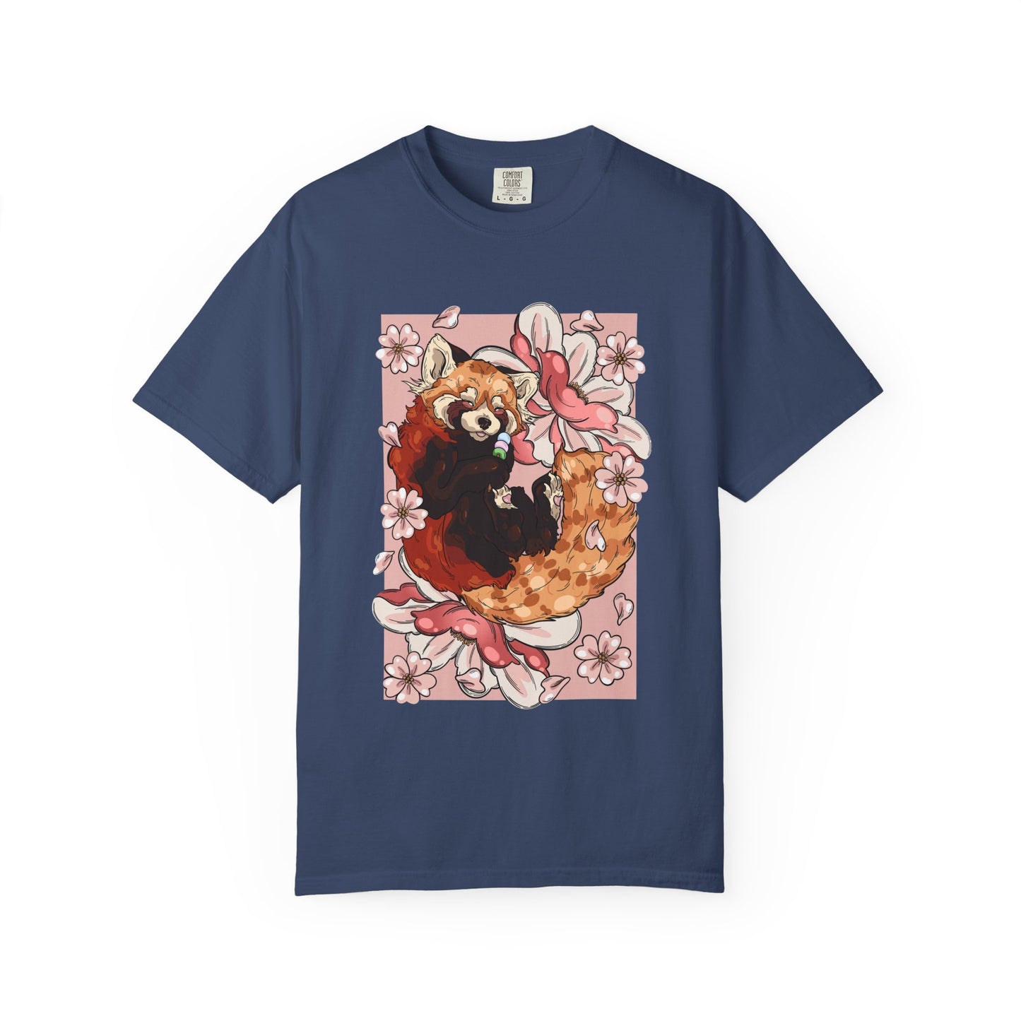 Whimsical Red Panda T-Shirt, Cute Graphic Tee, Eco-Friendly Apparel, Gift for Animal Lovers, Perfect for Spring Celebrations