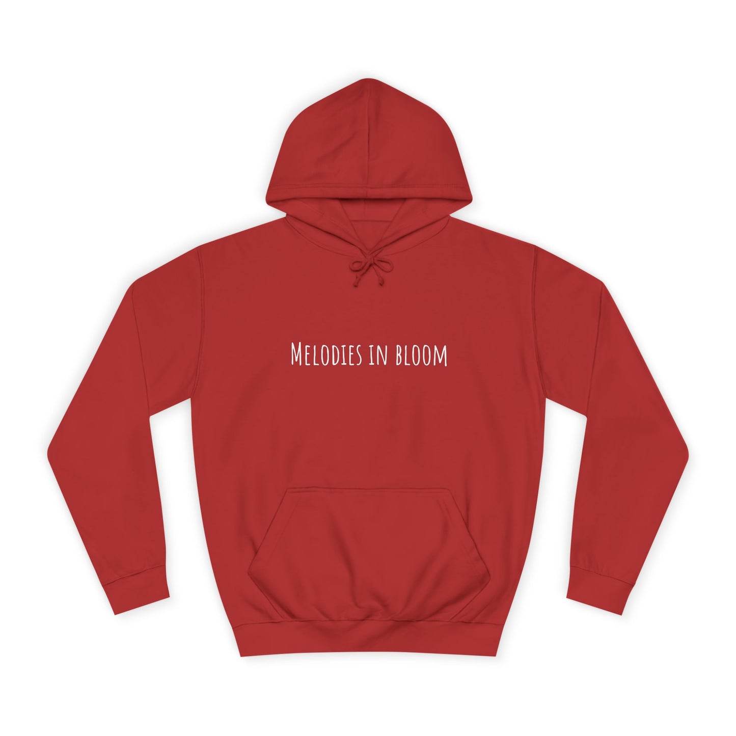 Melodies in Bloom Unisex College Hoodie, Music Lover Gift, Floral Design Sweatshirt, Cozy College Wear, Spring Style Hoody