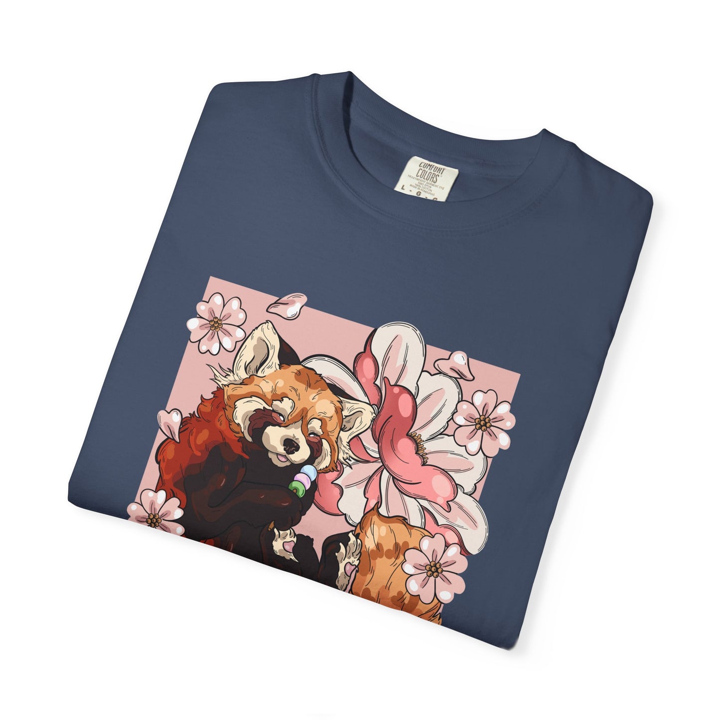Whimsical Red Panda T-Shirt, Cute Graphic Tee, Eco-Friendly Apparel, Gift for Animal Lovers, Perfect for Spring Celebrations
