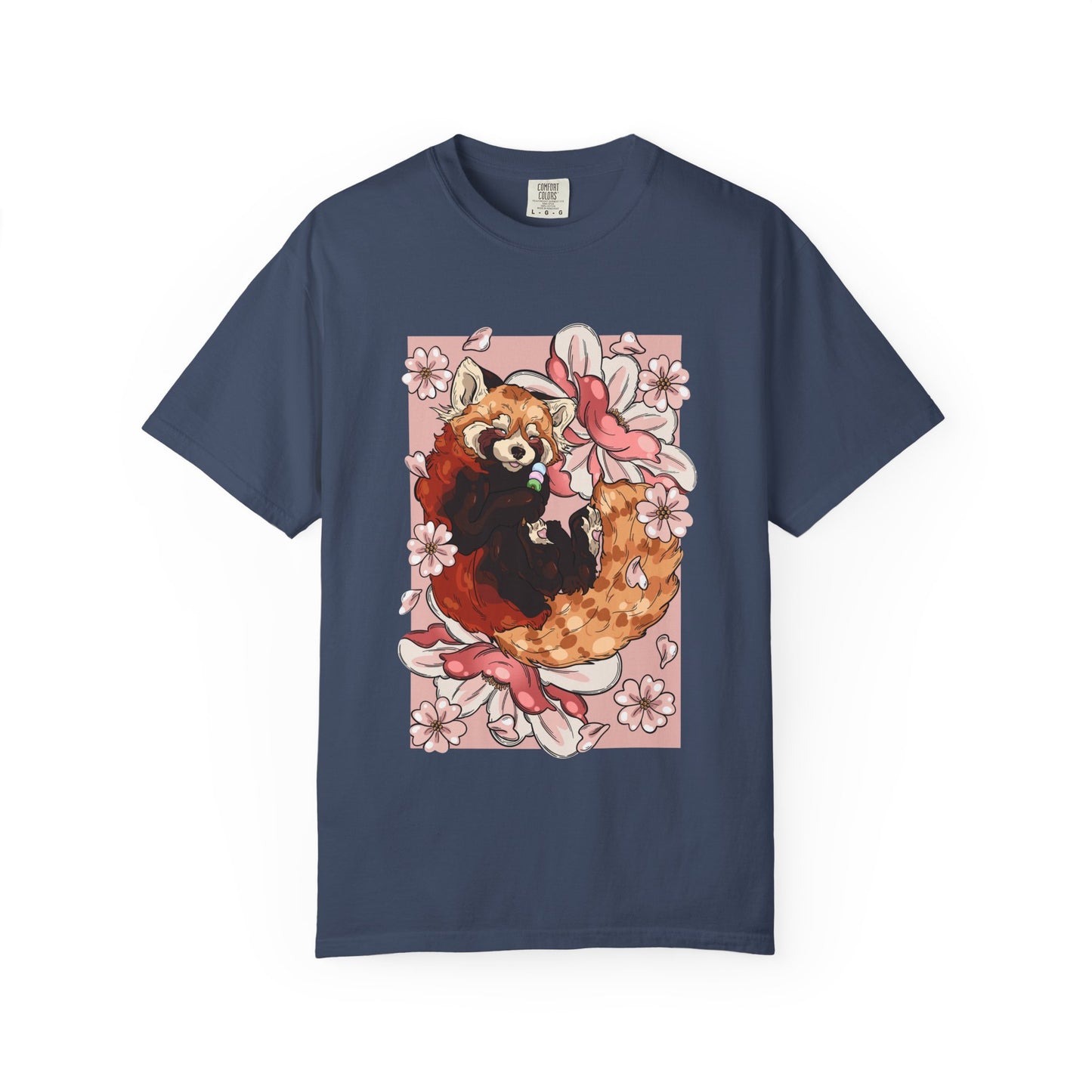 Whimsical Red Panda T-Shirt, Cute Graphic Tee, Eco-Friendly Apparel, Gift for Animal Lovers, Perfect for Spring Celebrations