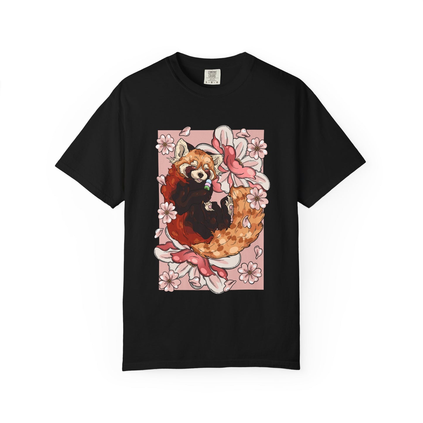 Whimsical Red Panda T-Shirt, Cute Graphic Tee, Eco-Friendly Apparel, Gift for Animal Lovers, Perfect for Spring Celebrations