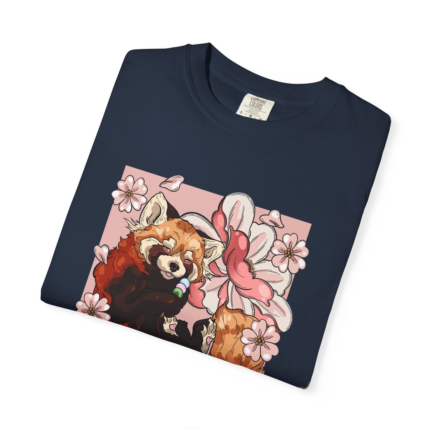 Whimsical Red Panda T-Shirt, Cute Graphic Tee, Eco-Friendly Apparel, Gift for Animal Lovers, Perfect for Spring Celebrations
