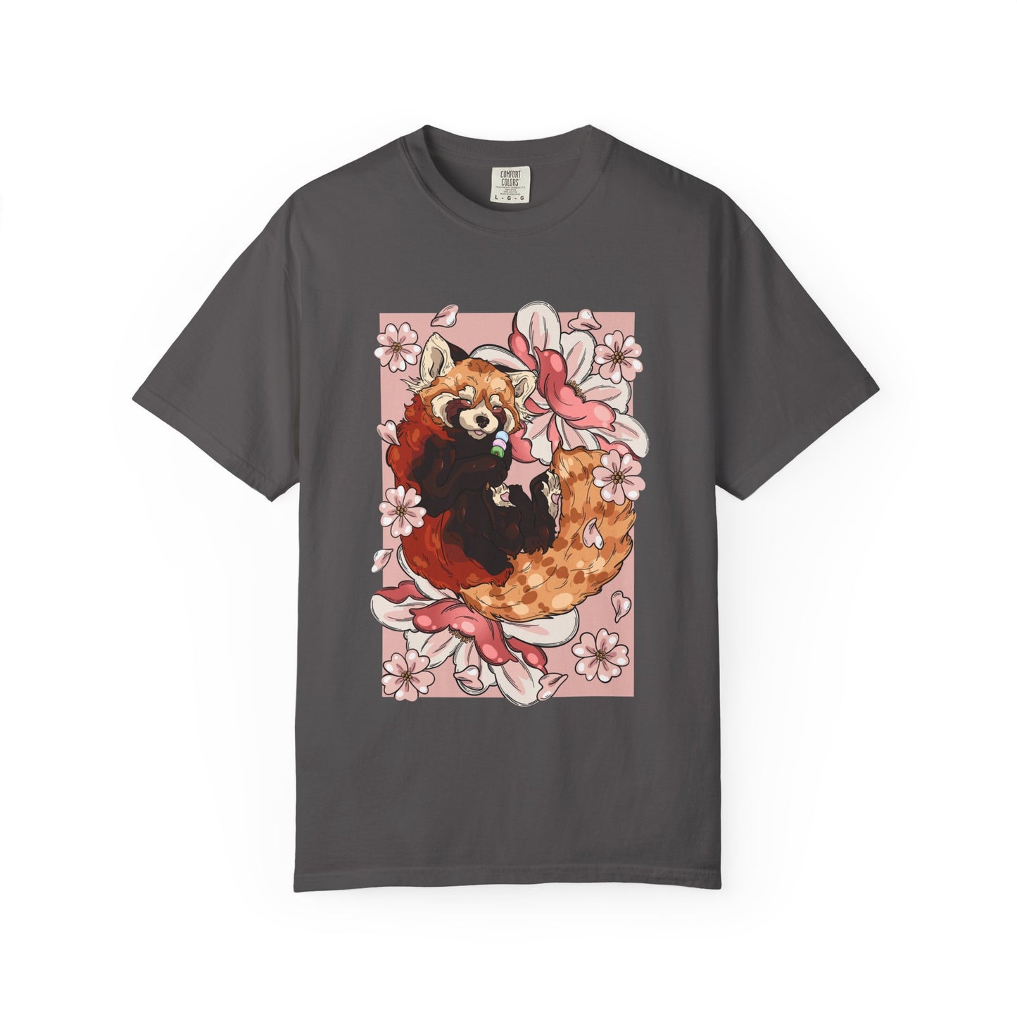 Whimsical Red Panda T-Shirt, Cute Graphic Tee, Eco-Friendly Apparel, Gift for Animal Lovers, Perfect for Spring Celebrations
