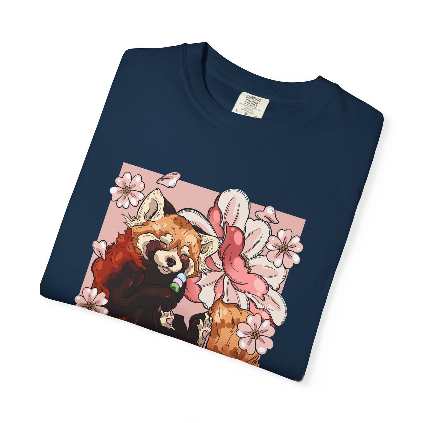Whimsical Red Panda T-Shirt, Cute Graphic Tee, Eco-Friendly Apparel, Gift for Animal Lovers, Perfect for Spring Celebrations