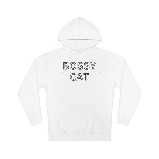 Bossy Cat Unisex Hooded Sweatshirt, Cozy Hoodie for Cat Lovers, Perfect Gift for Pet Owners, Unique Sweatshirt for Every Occasion, Cat